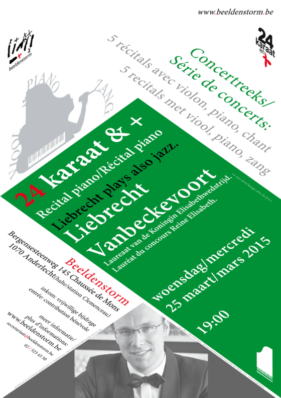 24 karaat & + concert reeks: Recital piano • Liebrecht Vanbeckevoort