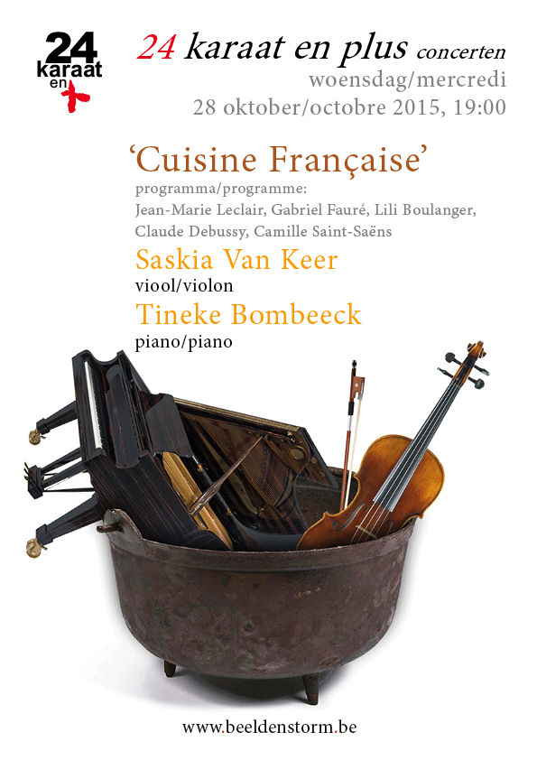 24 karaat & plus concert: "Cuisine Française" door Saskia Van Keer (viool) en Tineke Bombeeck (piano)