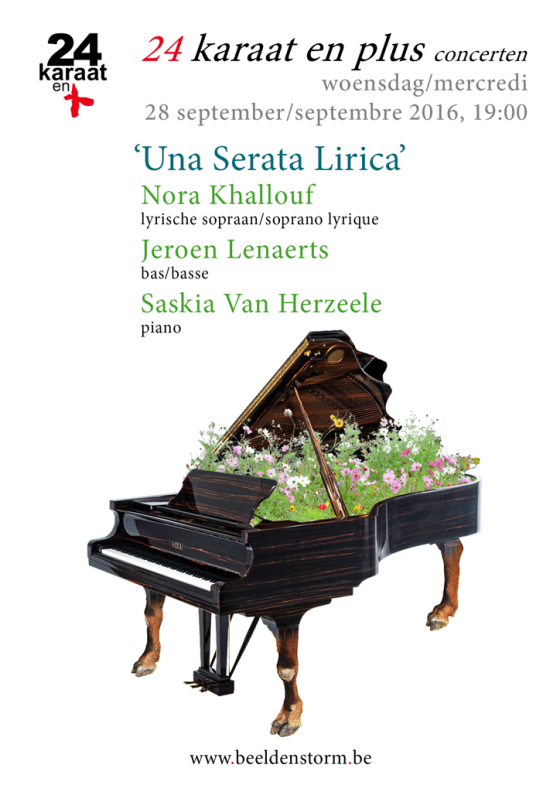 24 karaat & plus concert: "Una Serata Lirica" door Nora Khallouf, Jeroen Lenaerts en Saskia Van Herzeele