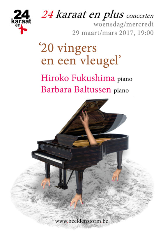 24 karaat & plus concert: "20 vingers en een vleugel" • Barbara Baltussen en Hiroko Fukushima