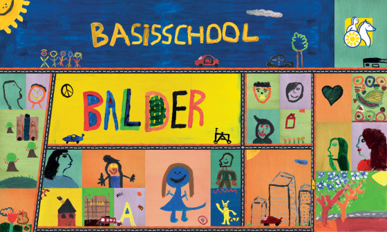 banner voor school De Balder